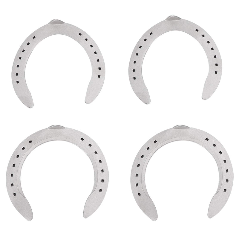 Aluminum Alloy Horseshoes 4pcs Horse Riding Tool Kit for Indoor Outdoor Use Sturdy Long Lasting Non Slip and Wear Resistant Design for Horse Hoof Protection (6) 6