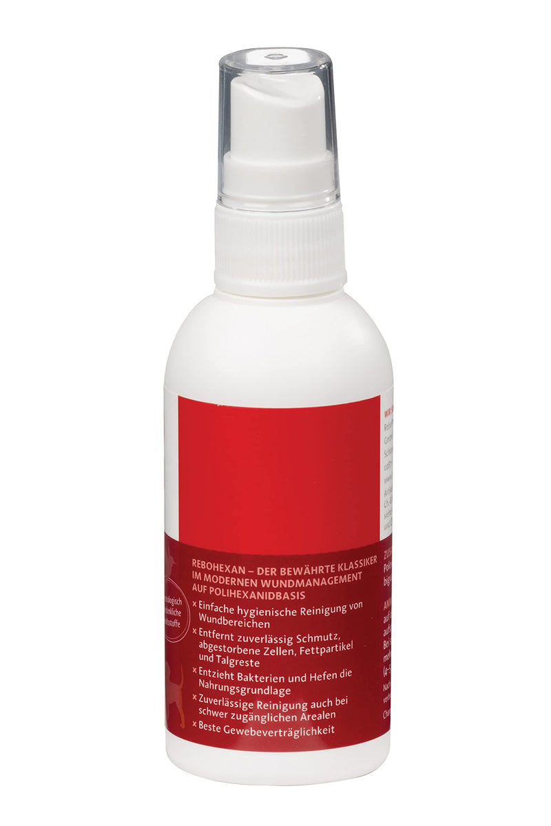 Wound Spray 75 ml: Polihexanide-Based Wound Cleaning for All Pets, Reaches Deep Areas, Precise Spray Application, Effectively Removes Impurities