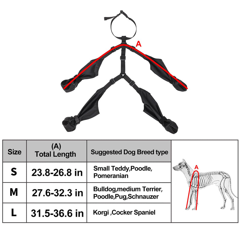 Dog Shoes, Waterproof Dog Boots with Suspenders, Pet Paw Protector Dog Outdoor Walking Shoes for Small Medium Dogs S S-For small poodle,etc.