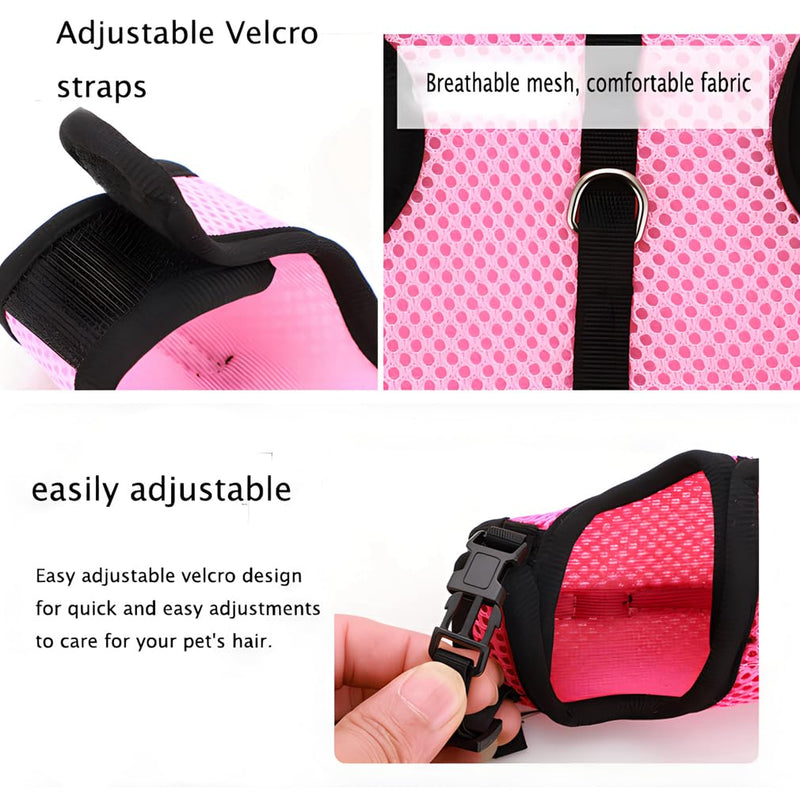Guinea Pig Harness and Leash Set, Rat Harness and Leash Eescape Proof Walking Training for Small Animal Pets,Pink S Pink S Chest 4.7-6.2",Suitable Guinea Pig ,Rat - PawsPlanet Australia