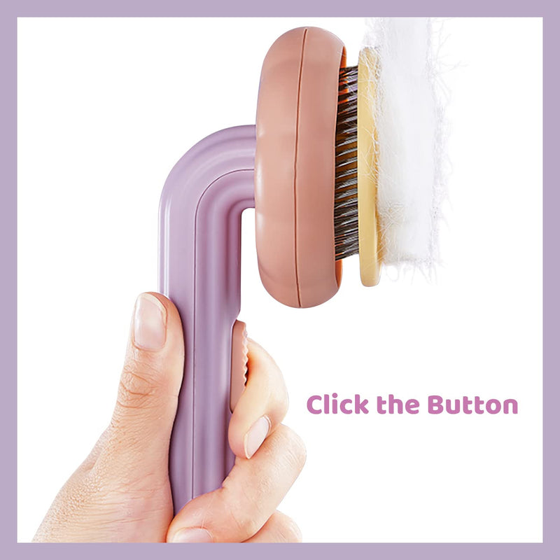 Self-Cleaning Pet Brush Grooming Comb for Cats Dogs Hair Shedding Tools for Tangled Hair Removing Cleaning Massage - PawsPlanet Australia