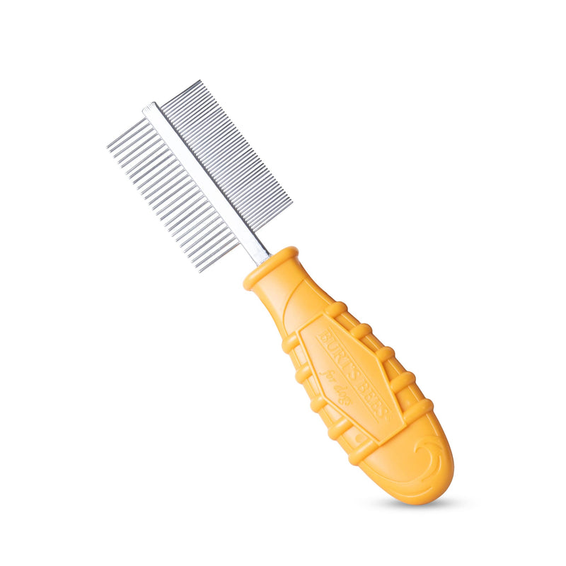 Burt's Bees for Pets Dual Sided Flea Comb with Handle Made from Recycled Plastics Collected from Coastal Communities | 2-in-1 Grooming Tool for Dogs | Dog Comb Removes Fleas & Flea Eggs Dual Sided Plastic Comb 6 Inch - PawsPlanet Australia