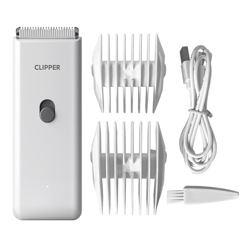 Handy Dog Cat Clippers - Professional Cordless Grooming Tools - Low Noise Pet Hair Trimmer Kit, AP005, White Ap005-white