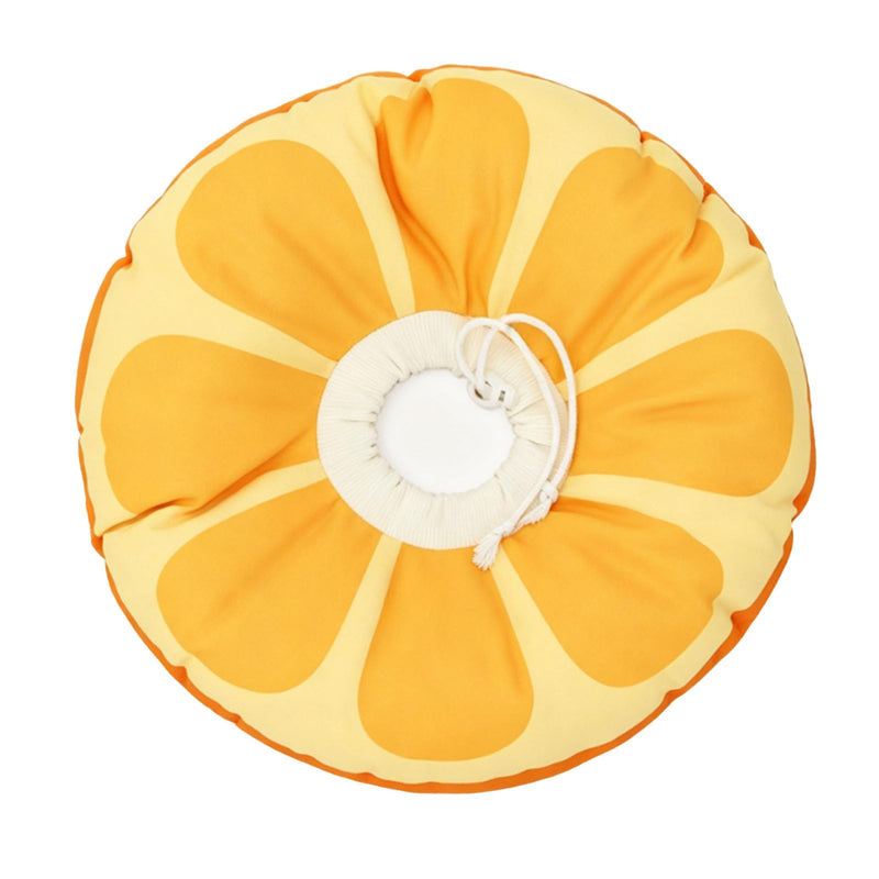Fdit Soft Donut Cat Collar, Adjustable Cone for Post-Operation with Breathable PP Cotton, Lightweight, for Cats and (S: Adjustable Range: 13"-22 cm) Orange Waterproof Version S: Adjustable Range: 13"-22 cm