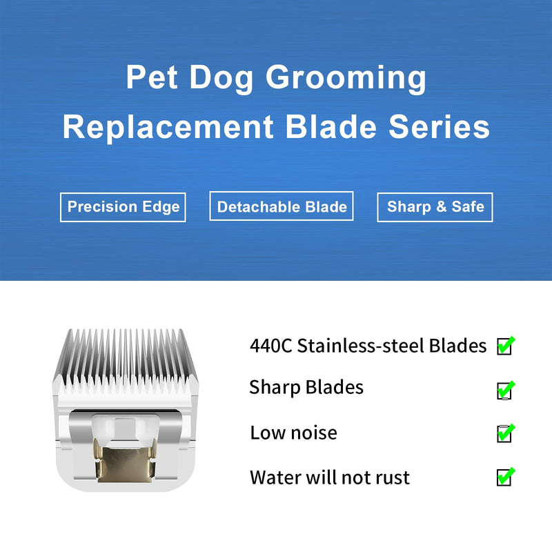 3/4" HT（63980） Blade Dog Grooming Clipper Replacement Blades Compatible with Andis Dog Clippers,Detachable Stainless Steel Blade,Size-3/4 HT, Cut Length 3/4-Inch 3/4-HT - PawsPlanet Australia