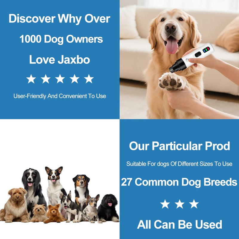 Silent Groom Pro Nail Grinder, 2025 New Dog Nail Trimmer, USB Rechargeable Pet Nail Grinder, Dog Nail Trimmers, Pet Paws Grooming Smoothing Tool - PawsPlanet Australia