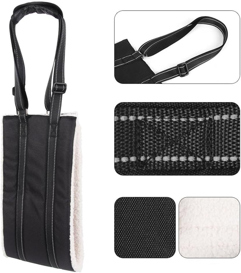 HeoBam Dog Portable Lift Harness Support Sling/Old Dogs/Assisted Rehabilitation Rear Legs Walking Aid/Help Relieve The Joint Damage and Arthritis Caused by The Loss of ACL/Adjustable/Black Medium - PawsPlanet Australia