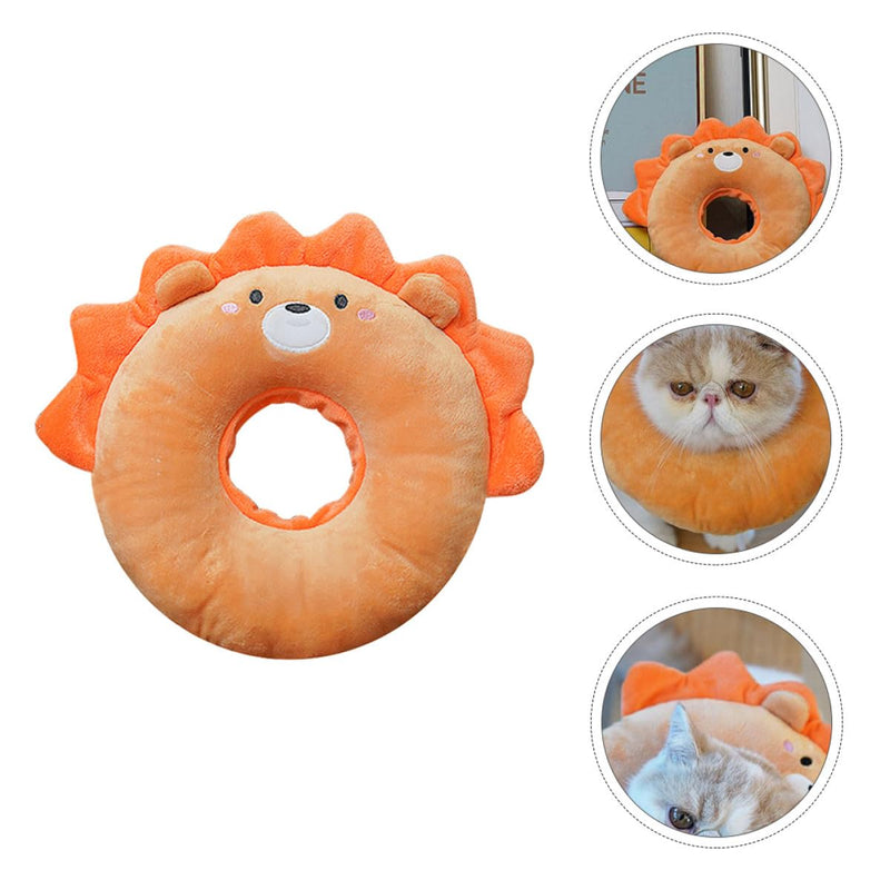 TOYANDONA Recovery Collar for Cats in Cartoon Shape Made of Polyester and PP. Soft and Comfortable. Protects against licking and scratching after surgery and injuries.