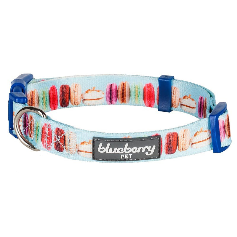 Blueberry Pet Essentials The Ultimate Macaroon Cake Adjustable Dog Collar, Small, Neck 12"-16" - PawsPlanet Australia