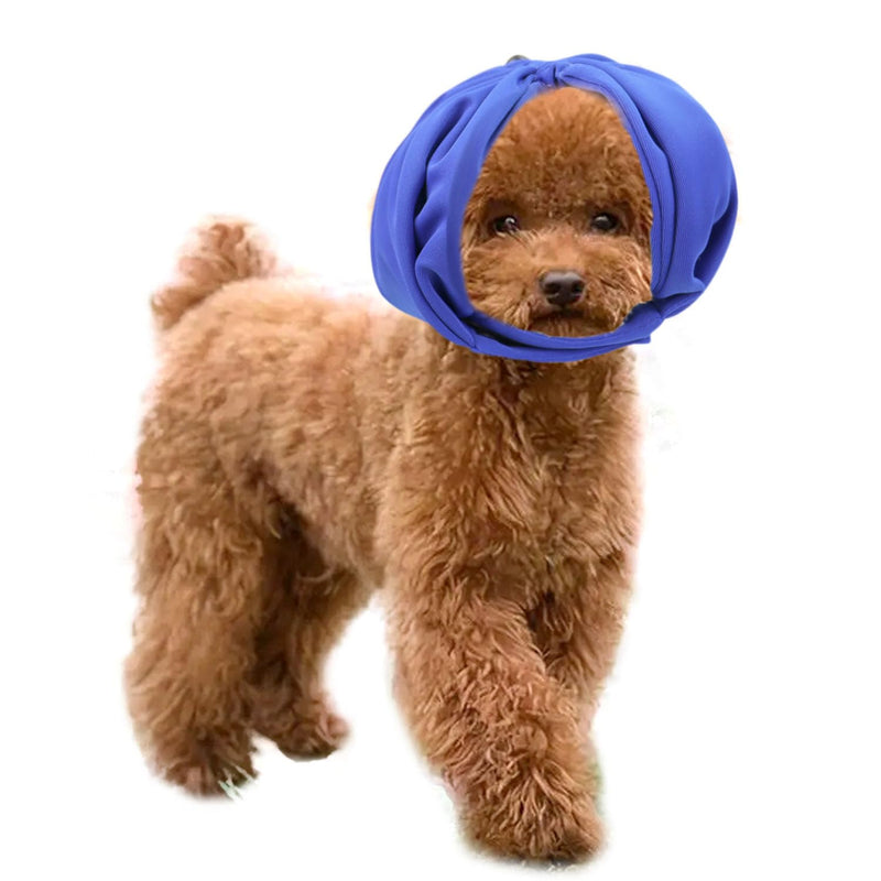 Dog No Shake Ear Wraps Medical Ear Wrap Dogs Ear Cover Anxiety Relief Dog Calming Hood for Grooming Bathing Dogs Ear Muff (Large) Large