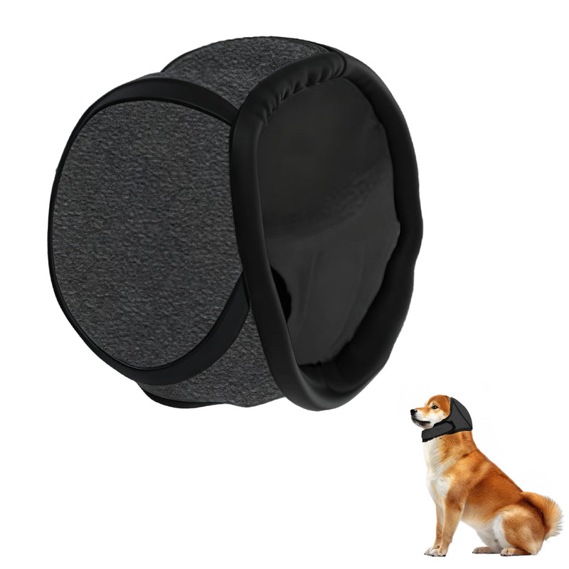 Dog Ear Defenders,Dogs Ears Muffs Noise Protection Adjustable Snood Calming Cancelling Pet Protectors Cover Head Wrap Headphones Covers,for Anxiety Relief Swimming Bath Grooming Thunder Fireworks (S) S