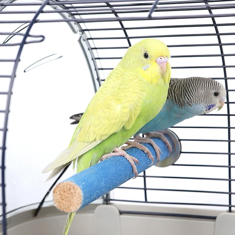Hamiledyi 4 PCS Parrot Perch Stand Toy Bird Cage Perch Toy Natural Paw Grinding Stick for Medium Parrots Parakeets Cockatiels Lovebirds Chewing Stick (M) M(7.9inch) - PawsPlanet Australia