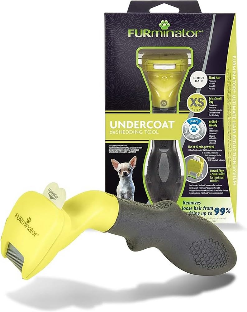 FURminator Undercoat deShedding Tool for Extra Small Short Hair Dogs Under 4.5 kg Version 2.0