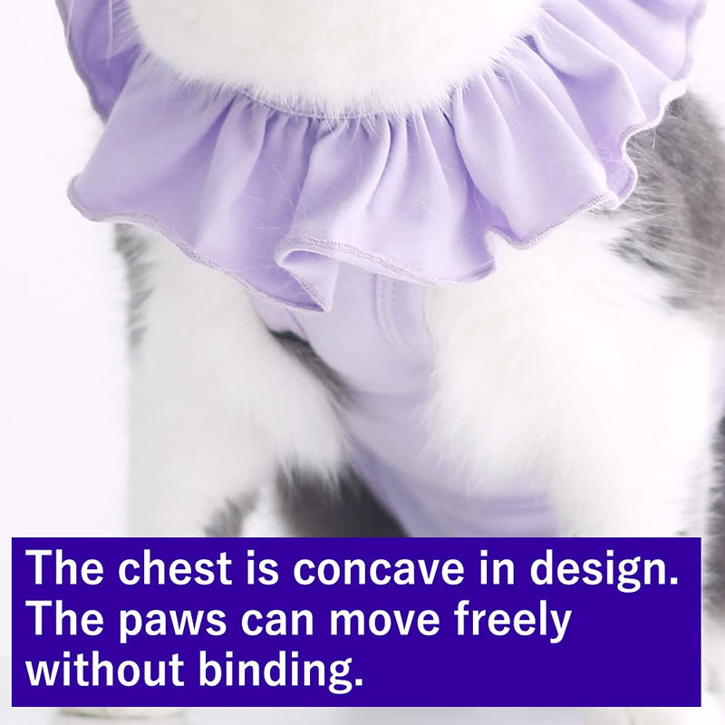 Cat Recovery Suit for Abdominal Wounds and Skin Diseases,Breathable Surgical Recovery Shirt After Surgery Wear Anti Licking Wounds,E-Collar Alternative for Female Cats Kitten(RSC01-orange-m) Medium orange - PawsPlanet Australia