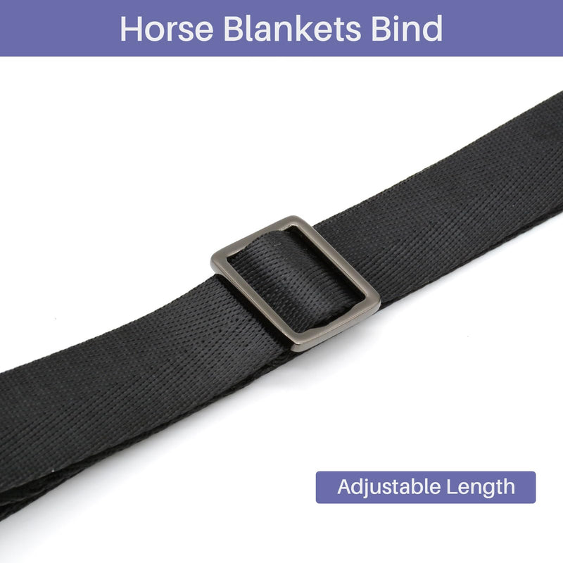 6 Packs Horse Blanket Leg Straps - Replacement Elastic Horse Blanket Straps Replacement with Double Swivel Snaps,Adjustable Length 24 to 42 Inches - PawsPlanet Australia