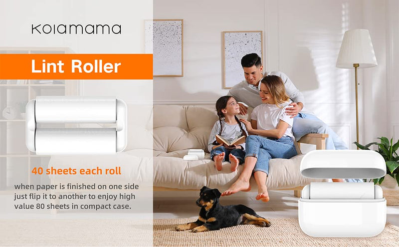 Lint Roller Lint Rollers for Pet Hair Extra Sticky Lint Remover, Pet Hair Remover for Couch, Clothes, Furniture and Carpet, lint Roller Refill with 6 Rollers 240 Sheets Total. - PawsPlanet Australia