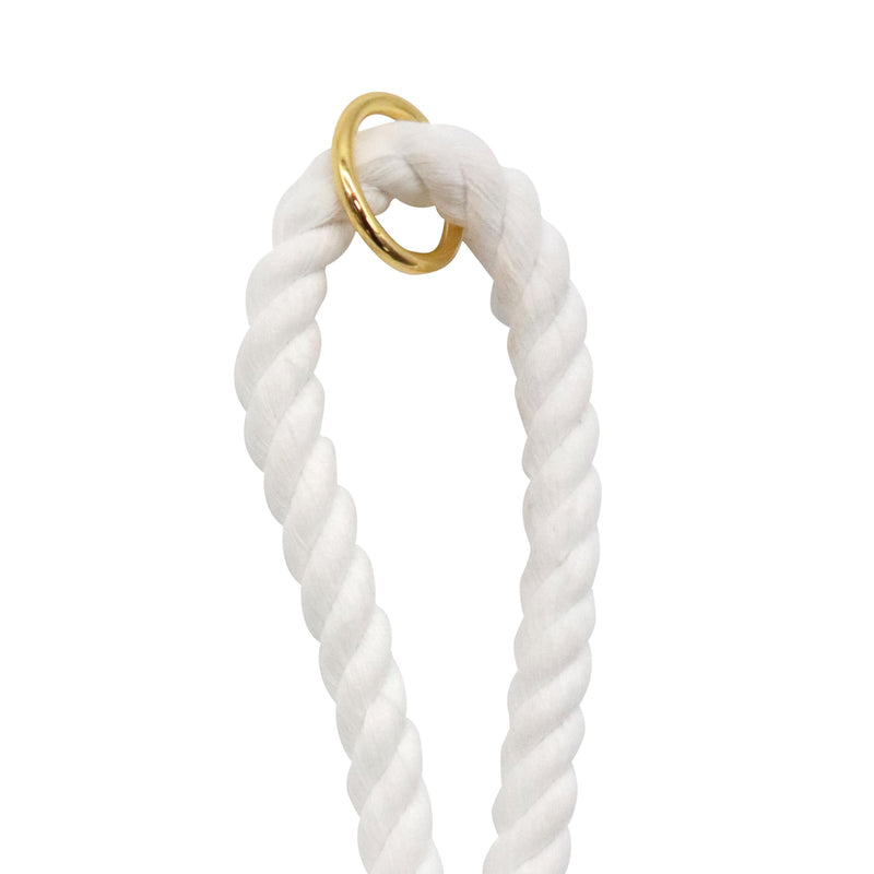 Croci Ceremony Bride Dog Leash Elegant Rope Leash with Decorative Bow for Weddings, White, 130 x 1.5 cm Unica - PawsPlanet Australia