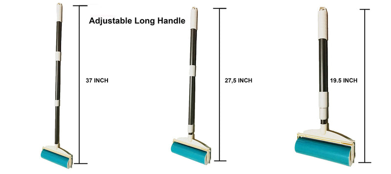 Sticky Resuable Tapeless Lint Roller Cat Dog Hair Remover With Long Handle Washable Tool Pet Shedding Brush Cleans your Suit/Sofa 3 Diffrent Size One Set - PawsPlanet Australia