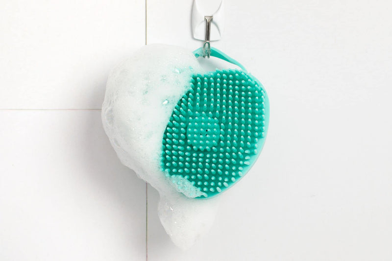 Luxurious Dog Bath Brush Scrubber - Soft Silicone Dog Shampoo Brush Combo for Pet Grooming, Bathing, & Massage Dispensing - Extreme Lather Dog Shower Brush (Green) by Crazy Piper - PawsPlanet Australia