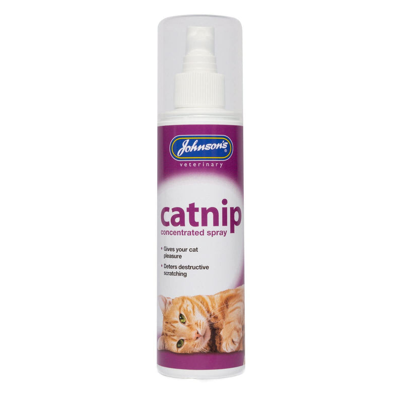 2 PACK JOHNSONS CATNIP CONCENTRATED SPRAY CAT KITTEN PLEASURE PLAY TOYS 150ML - PawsPlanet Australia