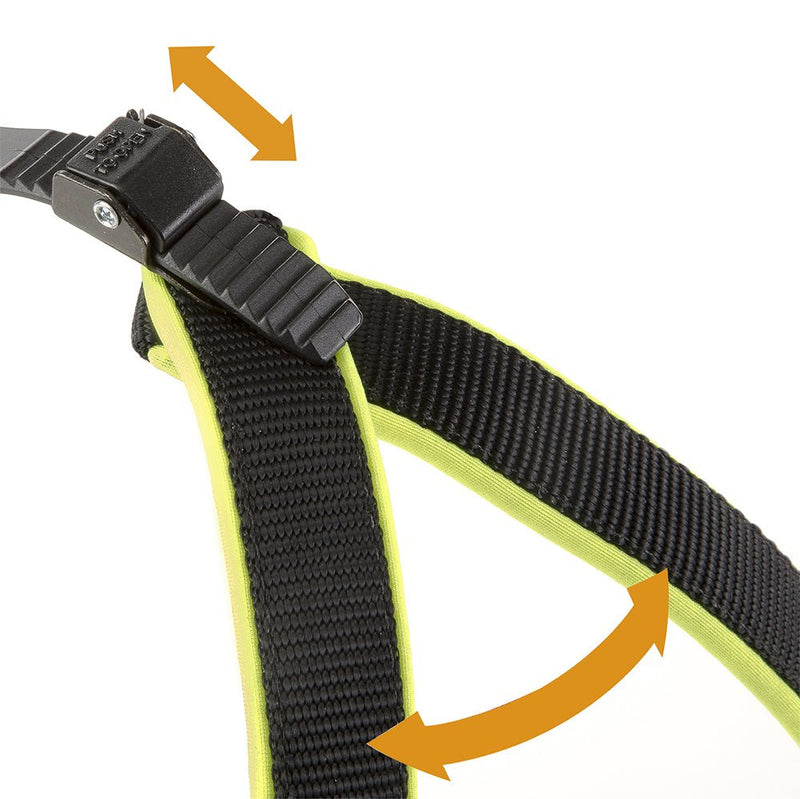 Ferplast Harness for Large Dogs AGILA FLUO 7 Dog Harness with Soft Padding, Quick Release and Attachment System, Chest Size 63-71 cm. Yellow Size 7 - PawsPlanet Australia
