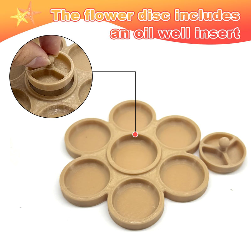 2 Pcs Hermit Crab Food Dish, 9 Grids Food & Water Bowl, Hermit Crab Tank Accessories - PawsPlanet Australia