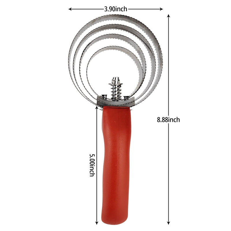 Reversible stainless steel curry comb. With Soft Touch Handle with Large Rubber Curry Comb, Multifunctional Stainless Steel Fine Tooth Comb, Pet Horse Grooming Comb for Dogs and Cats (Red) Red - PawsPlanet Australia