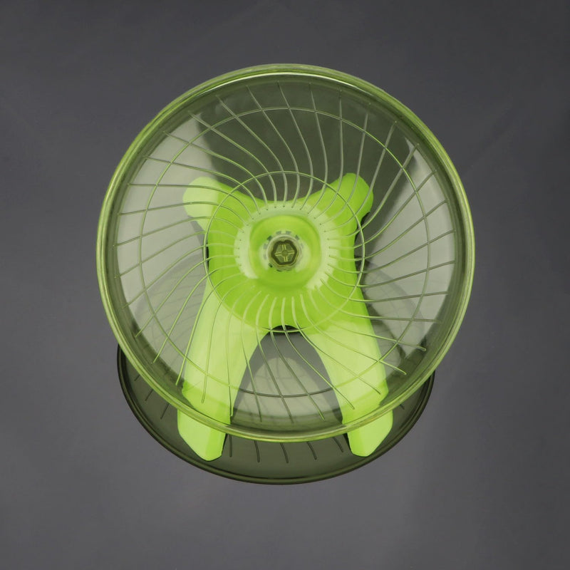 Hamster Wheel Flying Saucer Silent Exercise Wheel Running Wheel for Hamsters, Gerbils, Mice and Other Small Pets, Silent Hamster Running Wheel (Green) Green - PawsPlanet Australia