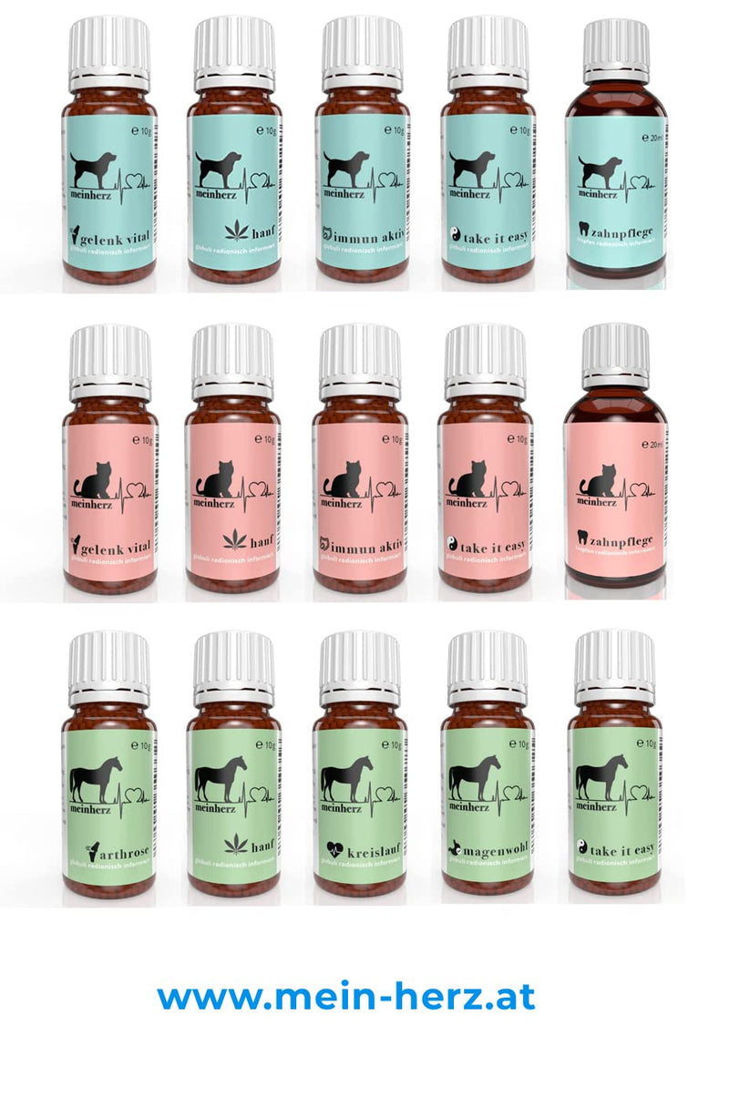 Immune Active Globules for Love for Your Dog to Support the Immune System and Activate the Defenses, Bioenergetic/Radionic Informed with Shitake Mushrooms and Nucleotides.