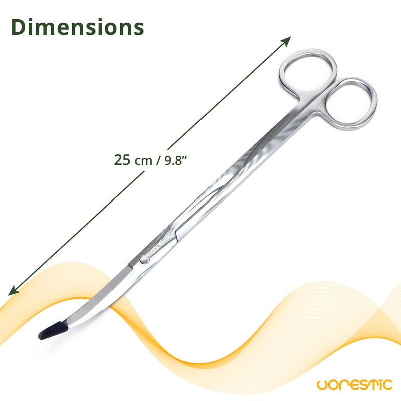 Long Aquarium Scissors for Plants 9.8 inches, Aquascaping Scissors Curved, Aquarium Plant Trimmer, Aquascape Tools, Terrarium Tools for Plants 1 Pc Curved - PawsPlanet Australia