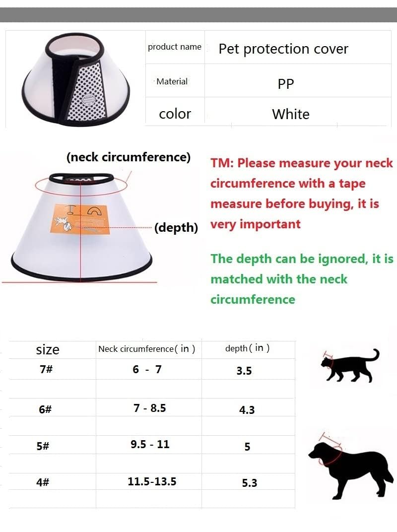 Cat Dog Cone Collar pet Protective Cover , cat Dog Collars for After Surgery,to Prevent Pets from Licking Wounds (XXS,XS,S Three in one) (XXS,XS,S three in one) - PawsPlanet Australia