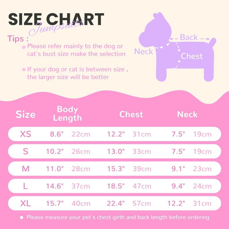 2 Pack Dog Pajamas Small Sized Dog Fleece Pajamas Cute Dog Fleece Sweater Doggy Sweater Love Pattern Onesies for Dog Pjs Small Dog Clothes Small(suggest length of back 10.2'') Pink - PawsPlanet Australia