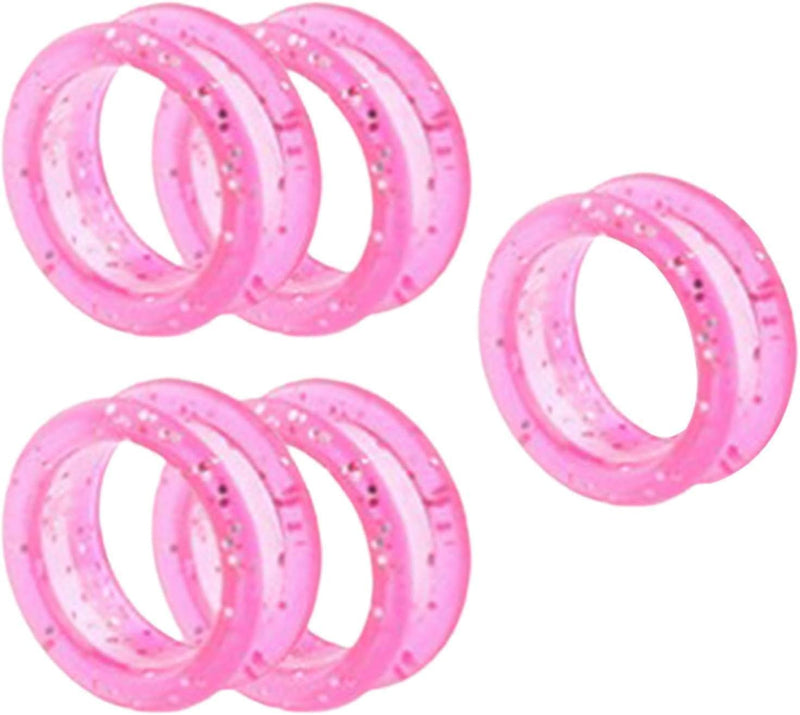 10Pcs Pink Silicone Scissors Finger Rings Grips Grooming Shear Thumb Inserts Finger Protector Ring for Barber Hair Cutting Scissors Pet Shears Hair Cutting Shears Hair Cutting Tools - PawsPlanet Australia