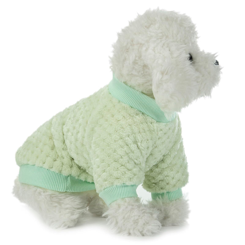 Dog Sweater, 3 Pack Dog Sweaters for Small Medium Dogs or Cat, Warm Soft Flannel Pet Clothes for Dogs Girl or Boy, Dog Shirt Coat Jacket (Medium, Pink+Purple+Light Green) - PawsPlanet Australia
