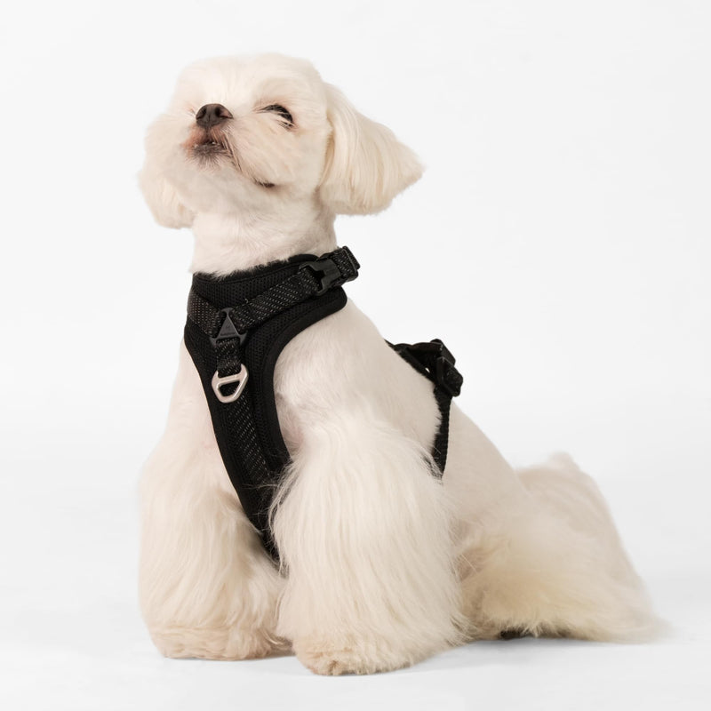 All-Weather No Pull Dog Harness Reflective Vest Harness QR Code Anti-Lost Adjustable Quick-Release Buckle Soft Padded Breathable Harness for Small Medium Dogs (Light-Burgundy, S) Light-Burgundy - PawsPlanet Australia