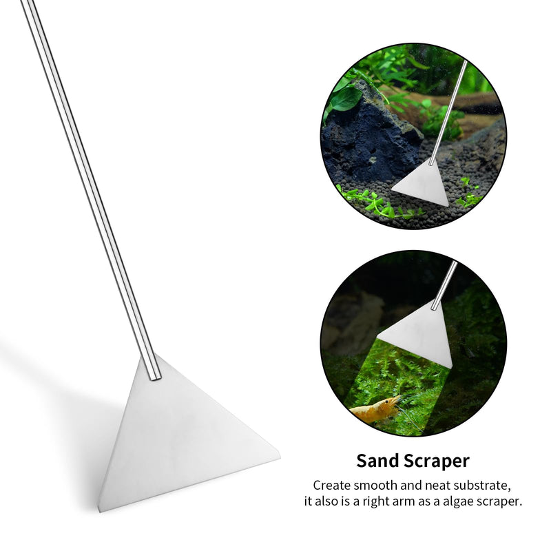 Aquascape Tools Aquarium Kit - 4PCS Terrarium Supplies Include Long Tweezers for Terrarium, Feeding Tongs, Aquarium Scissors, Aquarium Algae Scraper for Fish Tank Cleaning Plant Trimming - PawsPlanet Australia