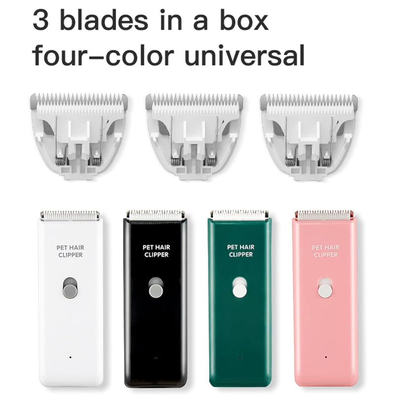 3 PCS Standard Size Replaceable Ceramic Blades Set for Pet Hair Clipper, Cat & Dog Grooming Blades (3pcs) 3pcs Blades