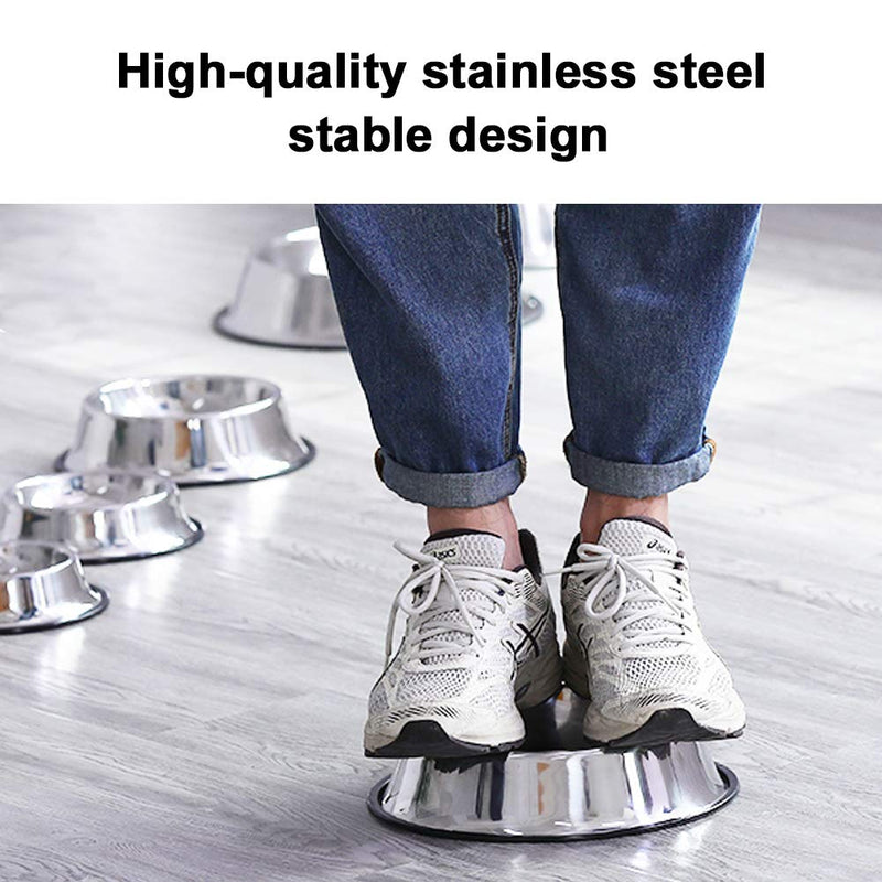 WEDAWN Stainless Steel Dog Bowls,Dog Dishes 8oz 16oz 26oz 40oz, Cat Bowl Water and Food with Rubber Base for Small/Medium/Large Dogs, Cats, Puppy Rabbit and Kitten 6 Cup/40 oz Silver/2Pack - PawsPlanet Australia