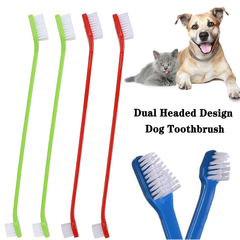 YMCCOOL Dog Toothbrush Set of 8 – Dual Headed Dental Hygiene Brushes for Small to Large Dogs, Easy Teeth Cleaning & Dental Care,Dog Tooth Brushes for Small to Large Dogs, Cats, and Most Pets Dogtooth-brush-8