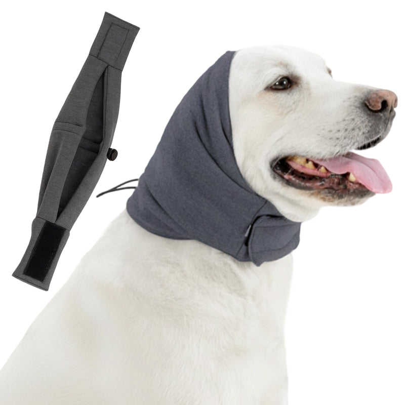 Dog Ear Defenders, Noise Cancelling Ear Muffs for Dogs, Adjustable Ear Protector & Muff for Grooming, For Noise Anxiety Relief (Gray S)