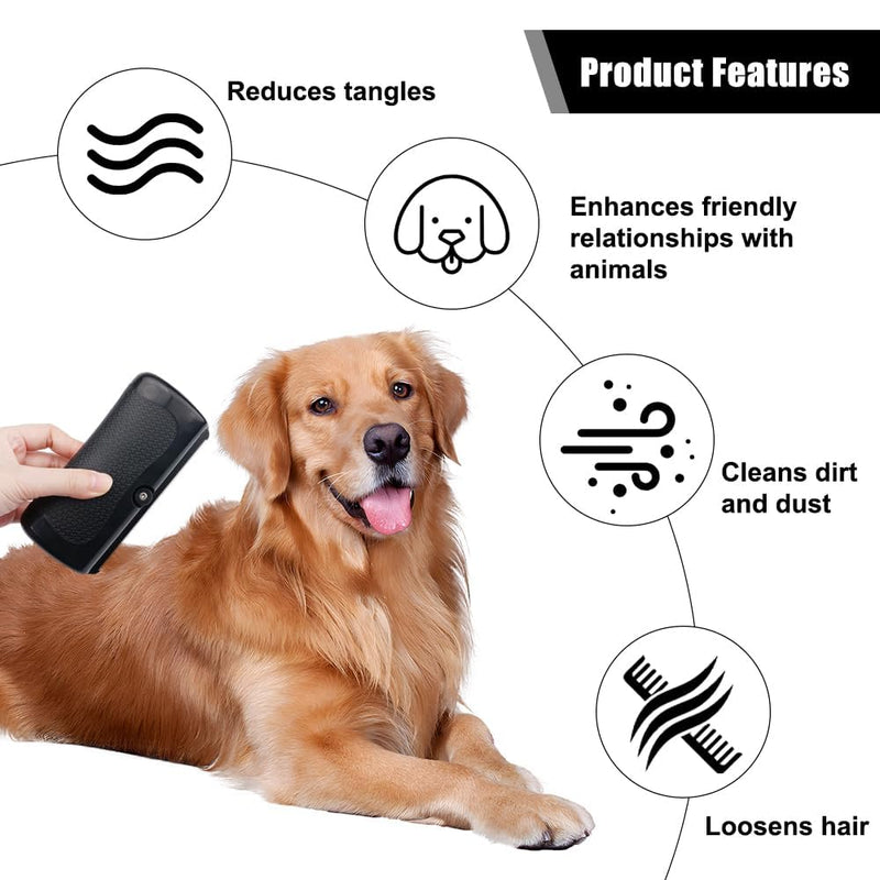 Deshedding Dog Brush Grooming Tool – Pet Hair Remover Comb for Shedding, Rhykin Brush for Short and Long Hair, Pet Groompro Deshedding Brush for Dogs,Cats,Rabbits, Horses Matted Loose Hair - PawsPlanet Australia