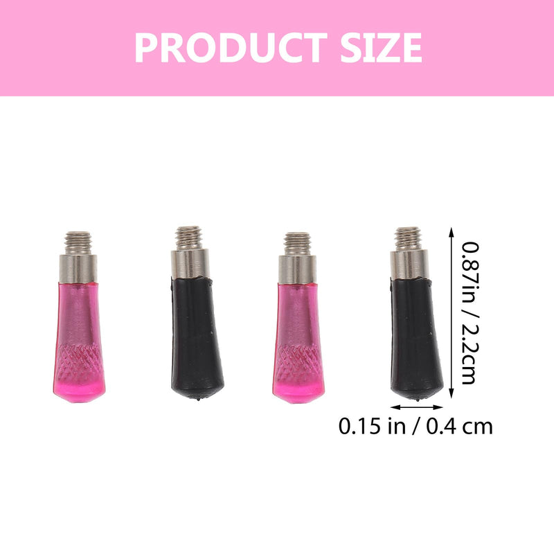 Mipcase Hair Clippers Tail Nail Replacement Parts 4Pcs Scissors Finger Rest for Precise Pet Grooming and Hairdressing Comfort Grip 0.4X2.2CM