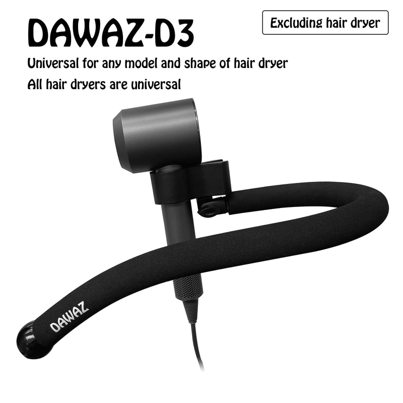 DAWAZ pet Grooming Dog Hair Dryer Water Blowing Machine Neck Hanging Bracket Universal Adjustment Free Your Hands (D3), BLACK D3 - PawsPlanet Australia