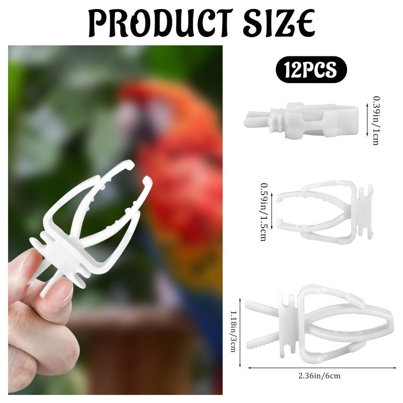 12 Pieces Bird Cage Food Holder, Millet Holder for Birds Cages Small Animal Fruit Vegetable Stick for Budgie Parakeet Macaw Cockatiel Conure Cockatoo Macaw - PawsPlanet Australia