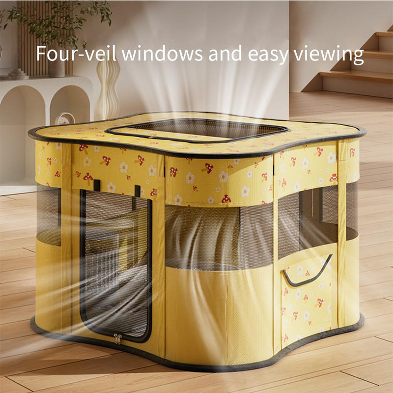 Cat and Dog Tent Outdoor Enclosure, Small Dog House, Indoor Portable Pet Playpen for Cats - PawsPlanet Australia