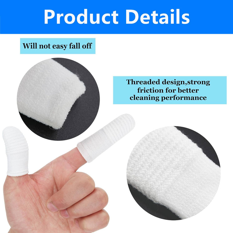Dog Toothbrush, Pack of 20 Cat Toothbrush, Reusable Finger Toothbrush, Dog, Pet Finger Toothbrush, Nylon Pet Toothbrush for Cleaning Dogs and Cats (White)