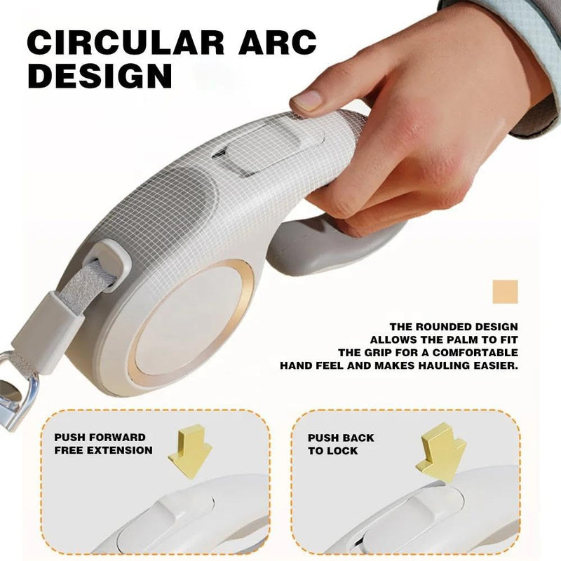 Retractable Dog Leash 5m (White)