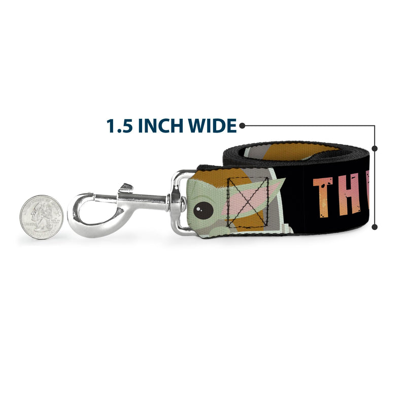 Star Wars Pet Leash, Dog Leash, Star Wars The Child Chibi Pod Pose This is The Way, 6 Feet Long 1.5 Inch Wide 6 Feet Long - 1.5" Wide - PawsPlanet Australia