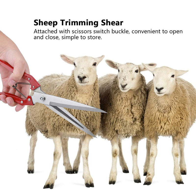 Manual Sheep Shearing, Stainless Steel Dog Wool Cutter Shears Pet Cut Hair Supplies Sheep Wool Shear Trimming Scissor Craft Scissors with Spring for Large Thick-Haired Animal Grooming - PawsPlanet Australia