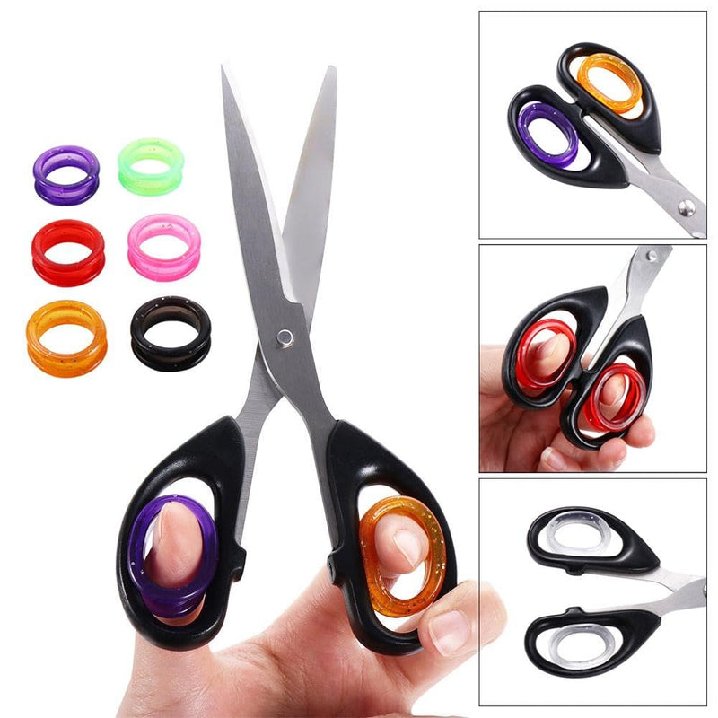 5Pcs Soft Silicone Scissors Finger Rings Grips Inserts Grooming Shear Thumb Inserts Finger Protector Shears Ring Scissor Accessories - PawsPlanet Australia